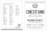CONCERT BAND - web.csulb.edu · PDF fileAugust Klughardt Allegro non troppo ... of the concert, ... one discovers from the score that there is scarcely an accidental in the entire