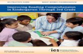 Improving Reading Comprehension in Kindergarten Through ... · PDF fileIES PRACTICE GUIDE WHAT WORKS CLEARINGHOUSE Improving Reading Comprehension in Kindergarten Through 3rd Grade