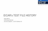 EICAR‘s TEST FILE HISTORY · PDF fileEICAR‘s TEST FILE HISTORY ... Roger Riordan, Paul Ducklin, Alan Solomon, Christoph Fischer etc ... creation of the EICAR test file by CARO