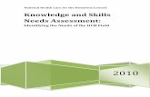 Knowledge and Skills Needs AssessmentNational Health Care for the Homeless Council 2010 Knowledge and Skills Needs Assessment: Identifying the Needs of the HCH  · 2017-8-23