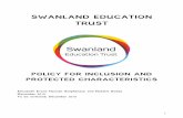 SWANLAND EDUCATION TRUSTswanlandeducationtrust.co.uk/uploads/files/Inclusion_and_Protected... · SEN for pupils in FS2 and KS1 Mrs ... Provide a holistic approach to teaching and