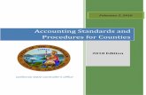 Accounting Standards and Procedures for Counties · PDF fileGovernmental accounting systems should be organized and operated on a fund basi s. A fund is defined as a fiscal and accounting