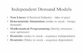 Independent Demand Models - MITweb.mit.edu/edmund_w/www/Managing Production and Inventory (7).pdf · Capacitated MRP (finite planning for ... • Calculation of safety stock based