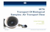 IATA Transport Of Biological Samples: Air Transport · PDF fileIATA Cargo International Air Transport Association 2010 Andrea Graf-Gruber IATA 21st June 2010 IATA Transport Of Biological