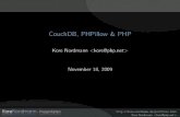 CouchDB, PHPillow & PHP - Kore Nordmann · PDF fileAbout me 2 / 35 I Kore Nordmann, , I Long time PHP developer I Regular speaker, author, etc. I Studies computer science in Dortmund