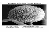 Mycology Proficiency Testing Program - Wadsworth · PDF file3 Mycology Laboratory Mycology Laboratory at the Wadsworth Center, New York State Department of Health (NYSDOH) is a reference