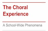 The Choral  · PDF fileThe Choral Experience A School-Wide Phenomena. ... J’entends le Moulin arr. Marcelline K. Moody ... Le Lion et le Rat 2