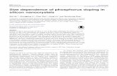 Size dependence of phosphorus doping in silicon nanocrystalscmsoep.physics.sjtu.edu.cn/doc/2016/Hewei_nanotech_20160711.pdf · Size dependence of phosphorus doping in silicon nanocrystals
