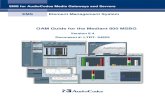 OAM Guide for the Mediant 800 MSBG - · PDF fileEMS for AudioCodes Media Gateways and Servers EMS Element Management System OAM Guide for the Mediant 800 MSBG Version 6.4 Document