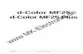 d-Color MF25 d-Color MF25 Plus www MK-Electronic de · PDF filePOWER UNIT ... SEZIONE GESTIONE FORMATO CARTA CASSETTO MPT ... d-Color MF25 d-Color MF25 Plus www MK-Electronic de. Y104431-3