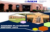 SUMMER PLACEMENT REPORT 2014 - mdi.ac.in Placements Report 2014.pdf · The upward trending economy with expansion in niche segments such as Media, ... Lifestyle and Digital Marketing