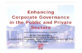 Enhancing Corporate Governance in the Public and … Man-shing_ppt.pdf · Enhancing Corporate Governance in the Public and Private Sectors ... Prevention Group (CPG) ... Best Practice