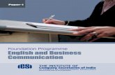 English And Business communication - Institute of …icsi.in/Study Material Foundation/ENGLISH_AND_BUSINESS... · ENGLISH AND BUSINESS COMMUNICATION PART A: ENGLISH . STUDY I . ESSENTIALS