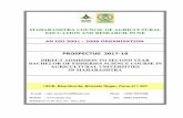 MAHARASHTRA COUNCIL OF AGRICULTURAL EDUCATION … 2017-18/SYBFSc_Prospect… · maharashtra council of agricultural education and research, pune ... maharashtra council of agricultural