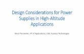 Design Considerations for Power Supplies in High-Altitude ... · PDF fileDesign Considerations for Power Supplies in High-Altitude Applications Kevin Parmenter, VP of Applications,
