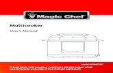 Multicooker - The Home Depot · PDF file1 please read this manual carefully before using your multicooker and keep it for future reference. model mcsmc10s7 multicooker user’s manual