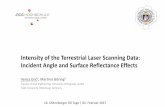 Intensity of the Terrestrial Laser Scanning Data: Incident ...c4@87-intensity_of_the... · Intensity of the Terrestrial Laser Scanning Data: Incident Angle and Surface Reflectance