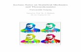 Lecture Notes on Statistical Mechanics and Thermodynamicshome.uni-leipzig.de/~tet/wp-content/uploads/2016/02/datei.pdf · Lecture Notes on Statistical Mechanics and Thermodynamics