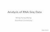 Analysis of RNA Seq Data - Stanford University · PDF fileAnalysis of RNA‐Seq Data Wing Hung Wong Stanford University. JSM‐2010