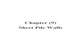 Chapter (9) Sheet Pile Walls - site.iugaza.edu.pssite.iugaza.edu.ps/ahmedagha/files/2014/10/Foundation-Ch.9.pdf · Page (219) Ahmed S. Al-Agha Foundation Engineering Sheet Pile Walls