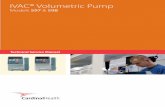 IVAC® Volumetric Pump - Frank's Hospital · PDF fileThis manual has been prepared for use by ... volume displacement mechanism to regulate fluid flow at the ... Use the chevron switches