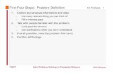 First Four Steps: Problem Definition - Computer Science …courses.cs.vt.edu/cs2104/Summer12/Notes/T24_KepnerTregoeAnalysis… · KT Analysis CS@VT Intro Problem Solving in Computer