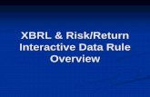 XBRL & Risk/Return Interactive Data Rule Overview - · PDF fileAgenda SEC’s Risk/Return Summary XBRL Rule Interactive Data & XBRL Details Observations & Insights Technical Guidance