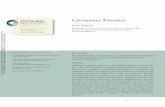 Consumer Finance - uni- · PDF fileRecognizing the roles of households, businesses, and regulators, a more expansive defini-tion of the field might be as follows: Consumer finance