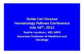 Sickle Cell Disease Hematology Fellows Conference July … course... · Sickle Cell Disease Hematology Fellows Conference July 16th, 2012 Sophie Lanzkron, MD, MHS Associate Professor