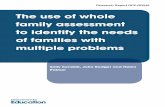 The use of whole family assessment to identify the needs ...dera.ioe.ac.uk/867/1/DFE-RR045.pdf · Research Report DFE-RR045 The use of whole family assessment to identify the needs