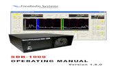 SDR-1000 OPERATING MANUAL -  · PDF fileSDR-1000 SOFTWARE DEFINED RADIO Operating Manual ... USB To Parallel Adapter ... Mouse Wheel Hover