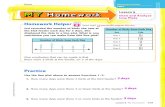 Homework Helper - · PDF file03.03.2015 · the bird feeder each day for 5 days. She displayed the data in a line plot. ... For Exercises 4 and 5, refer to the line plot that shows