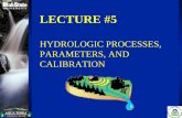 HYDROLOGIC PROCESSES, PARAMETERS, AND · PDF fileHYDROLOGIC PROCESSES, PARAMETERS, AND CALIBRATION. 2of 35 THE HYDROLOGIC CYCLE. 3of 35 ... ICEPT Simulate interflow INTFLW Simulate