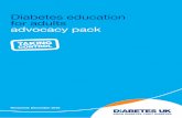 Diabetes education for adults advocacy pack · PDF fileGujarati, Urdu or Bengali in ... diabetes is entitled to and they all include being ... 6 Diabetes education advocacy pack