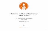 California Institute of Technology SSHR Projectimss-website.s3.amazonaws.com/HR_EDA/SSHR_Test_Scripts.pdf · Oracle record will need to be corrected. Review the employee’s data
