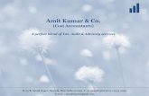 Amit Kumar & Co. - Institute of Cost Accountants of · PDF fileAmit Kumar & Co. (Cost Accountants) A perfect blend of Tax, Audit & Advisory services ... Harshad Mehta was quick to