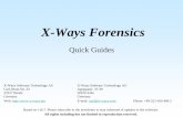 X-Ways Forensics · PDF fileX-Ways Forensics Quick Guides X-Ways Software Technology AG X-Ways Software Technology AG Carl-Diem-Str. 32 Agrippastr. 37-39 32257 Bünde 50676 Köln
