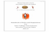 Physical Education Section - Saurashtra Universitysaurashtrauniversity.edu/Upl_Pdf_Common/SUR_HANDBOOK_of_Rule… · 12 Appendix – C Staff Profile of Physical Education Section