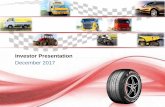 Investor Presentation - jktyre.com Tyre_Investor Presentation_Dec2017.pdf · Indian Powerhouse in the Tyre Industry Spreading its Wings Domestically and Internationally JK Tyre: ...