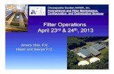 Filter Operations April 23 & 24 , 2013 - CSAWWAcsawwa.org/wp-content/uploads/2012/03/Filter-Optimization.pdf · Multi- and Mono-Media Filters • Dual-Media - Anthracite and Sand