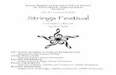 st Annual AHISD Strings Festival - Alamo Heights · PDF fileAlamo Heights Independent School District Dr. Kevin Brown, Superintendent Presents The 31st Annual AHISD ! Strings Festival