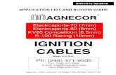 Magnecor catalog and price list - MAGNECOR Race Wires ... · PDF fileAPPLICATION LIST AND BUYERS GUIDE IGNITION CABLES Made in U.S.A. Magnecor, 24581 Crestview, Farmington Hills, Michigan