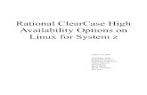Rational ClearCase High Availability Options on Linux for ... · PDF fileRational ClearCase High Availability Options on ... Use case 1 Active/Standby Configuration With ECKD Storage
