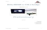 B10x HDMI to CSI-2 bridge - Auvidea · PDF fileVERSION 1.3 B10X B10x HDMI to CSI-2 bridge Version 1.3 Preliminary July 2016 Auvidea GmbH Kellerberg 3 D-86920 Denklingen Tel: +49 8243