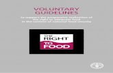 Voluntary Guidelines to support the progressive ... · PDF fileVOLUNTARY GUIDELINES to support the progressive realization of the right to adequate food in the context of national