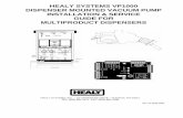 HEALY SYSTEMS VP1000 DISPENSER MOUNTED systems vp1000 dispenser mounted vacuum pump installation service guide for multiproduct dispensers rev. 07-19-03 cwg healy systems, inc. –