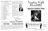Jayson Collins Trio - SquarespaceBluesletter.pdf · The Love Buzzards LoveBuzzards.com ... James Cotton, Leroy Foster, Buddy Guy, Luther Johnson, Willie Dixon, Hubert Sumlin and Earl