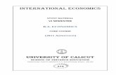 INTERNATIONAL ECONOMICS - University of Calicutuniversityofcalicut.info/SDE/VI Sem. BA Economics - Core Course... · international economics study material vi semester b.a. economics