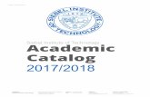 Siebel Institute of Technology Academic Catalog - · PDF fileR2017.10 (07/27/2017) Siebel Institute of Technology Academic Catalog 2017/2018 Publisher: Siebel Institute of Technology