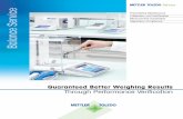 Balance Service - METTLER TOLEDO · PDF fileBalance Service. Balance Calibration ... IPac ensures qualified IQ/OQ processes in all industries ... (OQ) and Performance Qualification